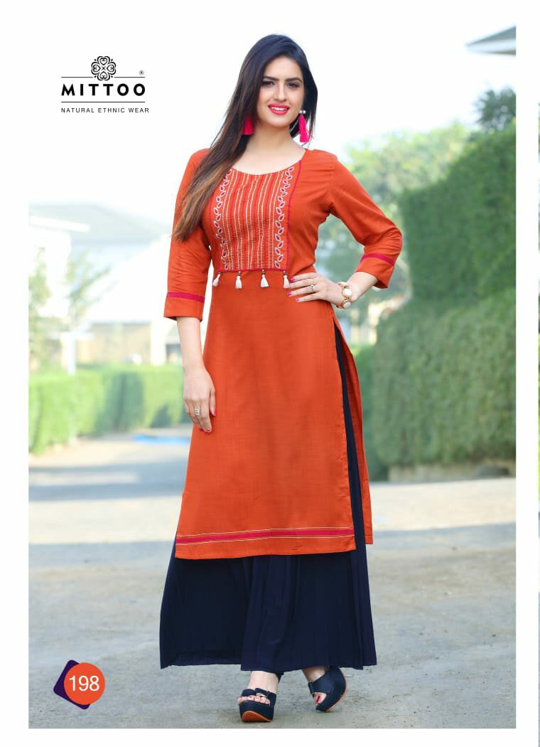 Payal Vol-10 Mittoo Embroidery Rayon Wholesale Kurti Payal Vol-10 Mittoo Embroidery Rayon Wholesale Kurti